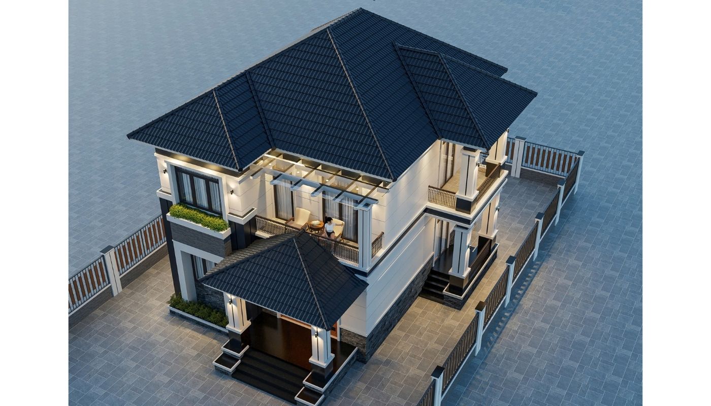 Biệt thự 2 tầng mái Nhật hiện đại - Thể hiện đẳng cấp sống
