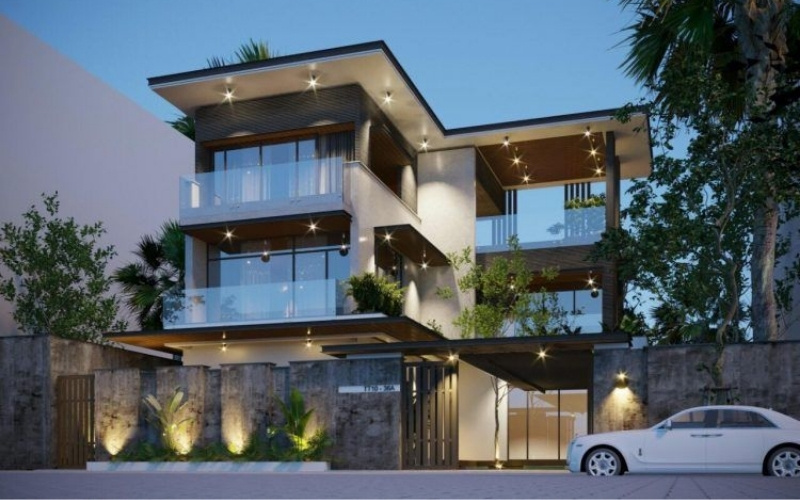 Biệt thự chữ L – Kết hợp đẳng cấp và thiên nhiên